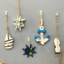 Mediterranean style mini helmsman fish starfish sailing life buoy accessories wall decoration home wall decoration