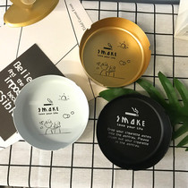 Creative iron ashtray large ins home living room simple modern coffee table desktop decoration ornaments to send boyfriend