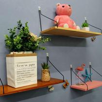 Pink girl heart room layout creative net red wall decoration Bedroom wall pendant ins wall shelf