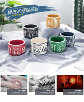 European style retro industrial wind cement ashtray American Living Room Bar Cafe creative personality ornaments