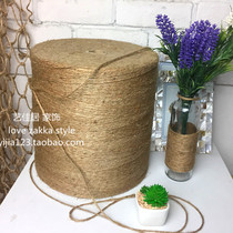 Yijia Ju DIY handmade solid color with small wooden clip Woven rope Hemp rope Jute rope Burlap rope rope