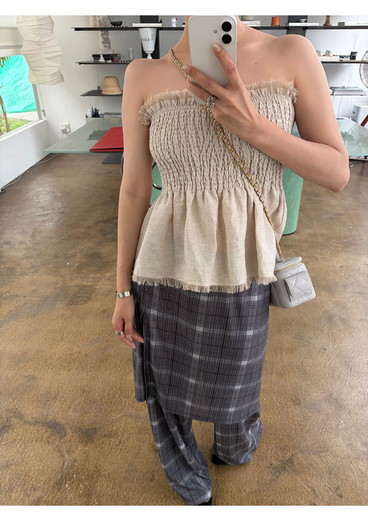 INAIEN笑笑家 "Манхэттен черная вуаль" плотная сетчатая устойчивая к складкам корректирующая деловая элегантная юбка-брюки из сетки