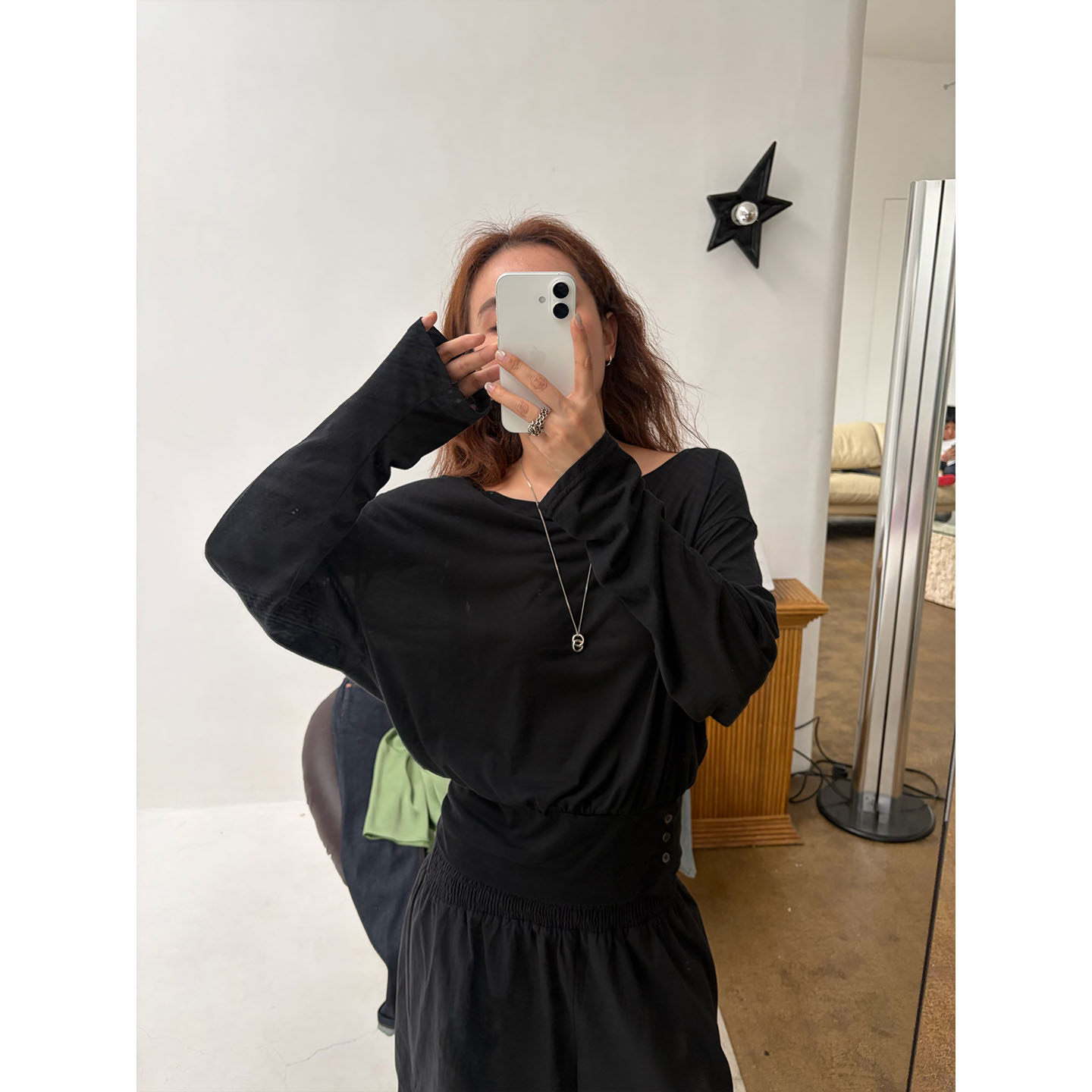 INAIEN笑笑家 "Легкий кислород" весенне-летняя тенсел-шерстяная приталенная солнцезащитная кофта тонкая с длинным рукавом