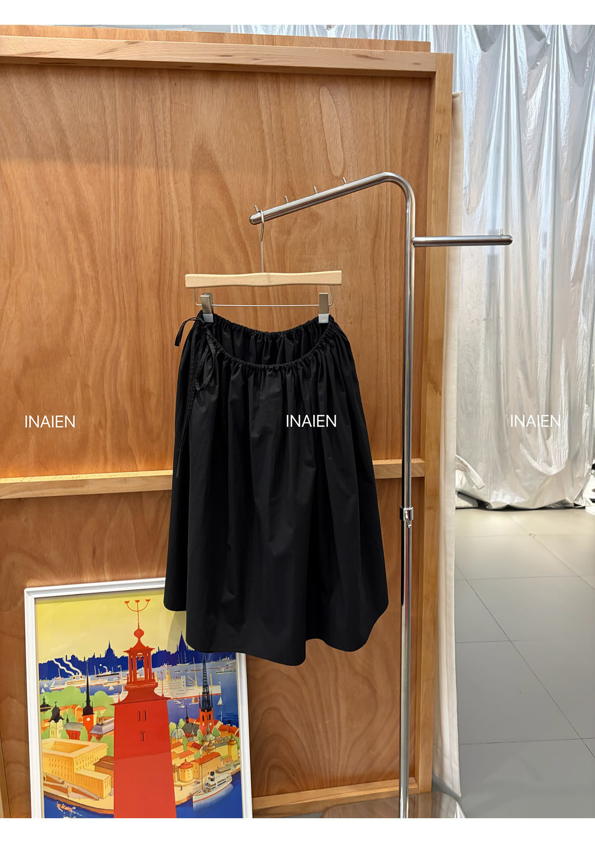 INAIEN笑笑家 "Вальс" уникальная красивая полуюбка скрывающая недостатки фигуры на весну 2026