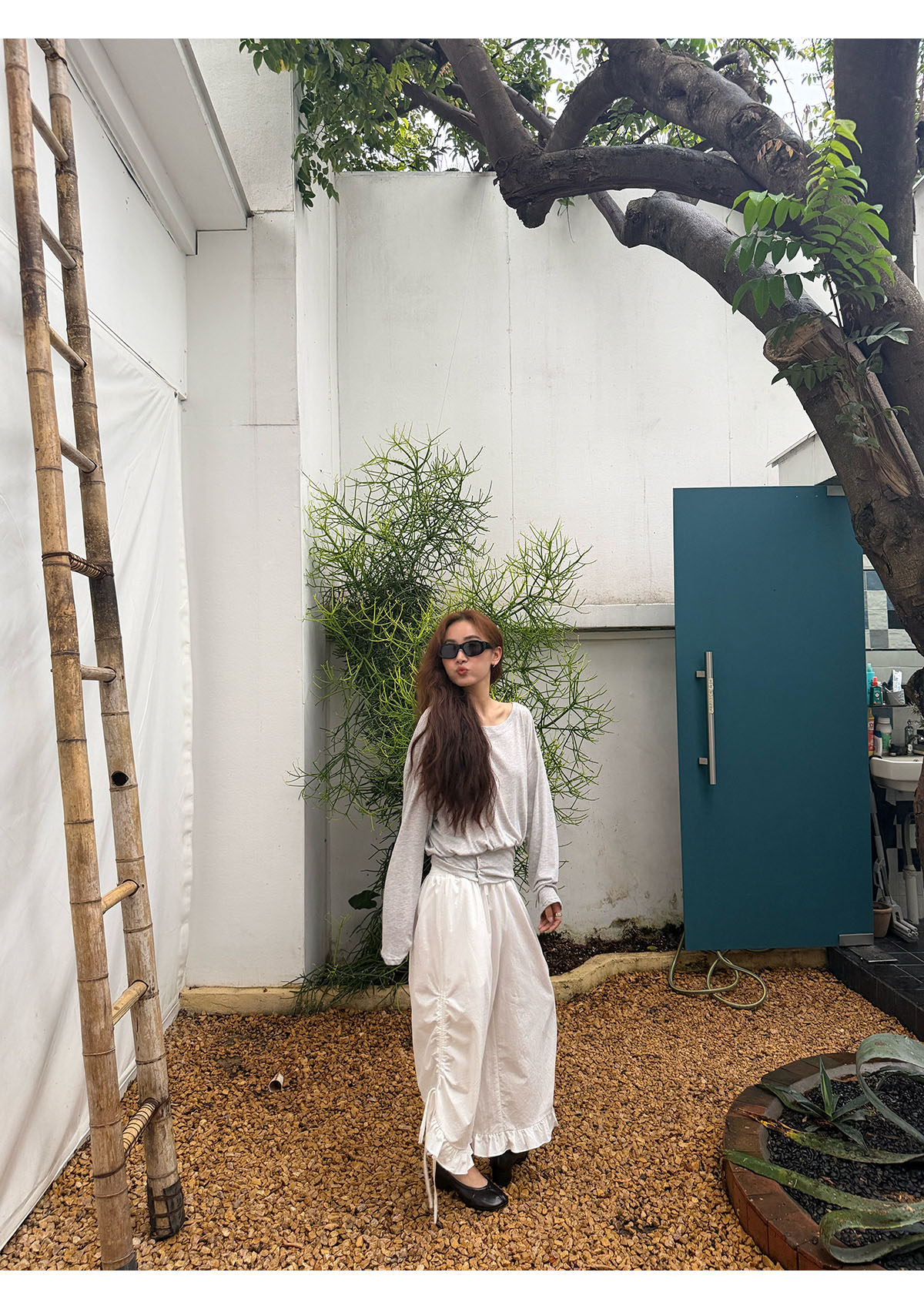 INAIEN笑笑家 "Легкий кислород" весенне-летняя тенсел-шерстяная приталенная солнцезащитная кофта тонкая с длинным рукавом