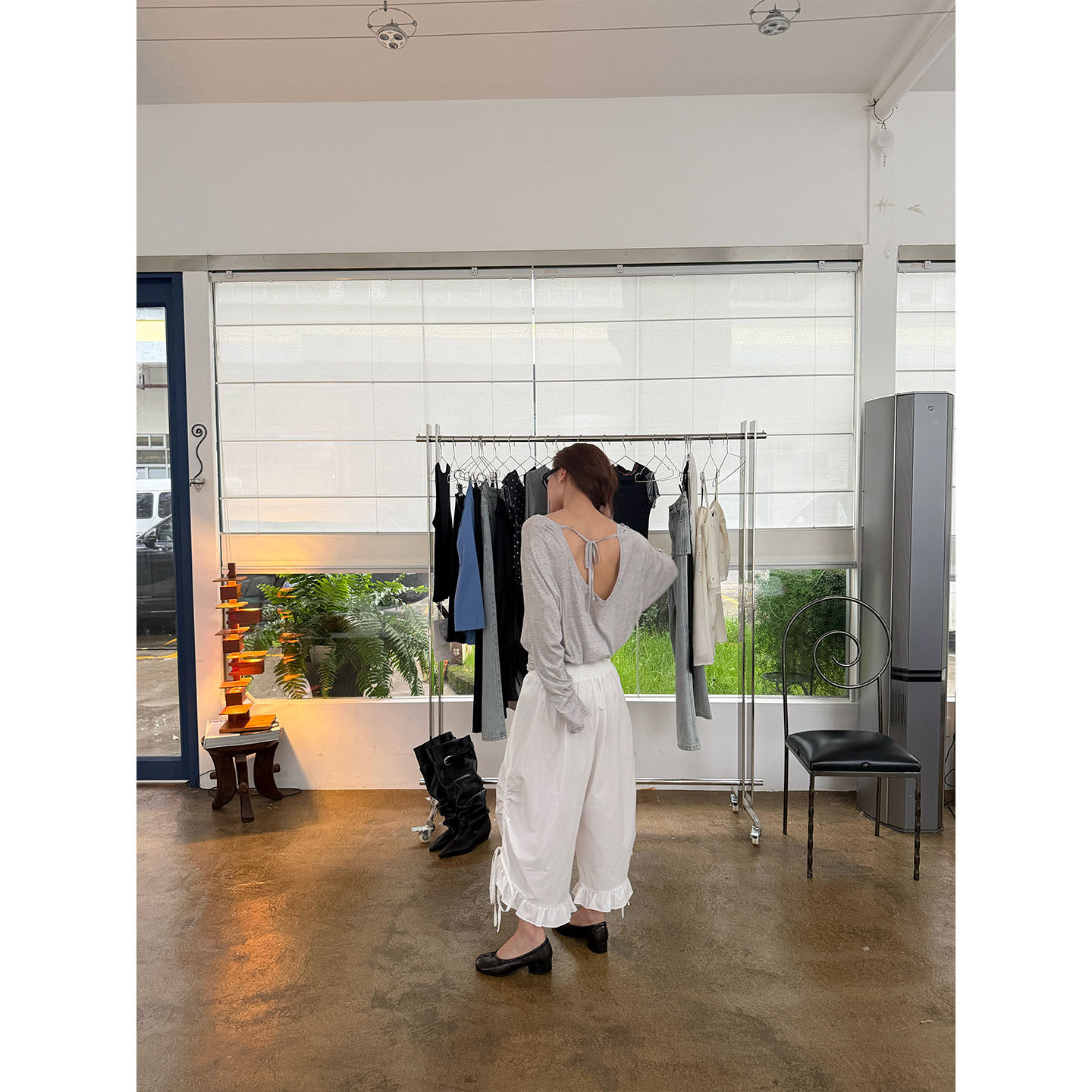 INAIEN笑笑家 "Легкий кислород" весенне-летняя тенсел-шерстяная приталенная солнцезащитная кофта тонкая с длинным рукавом