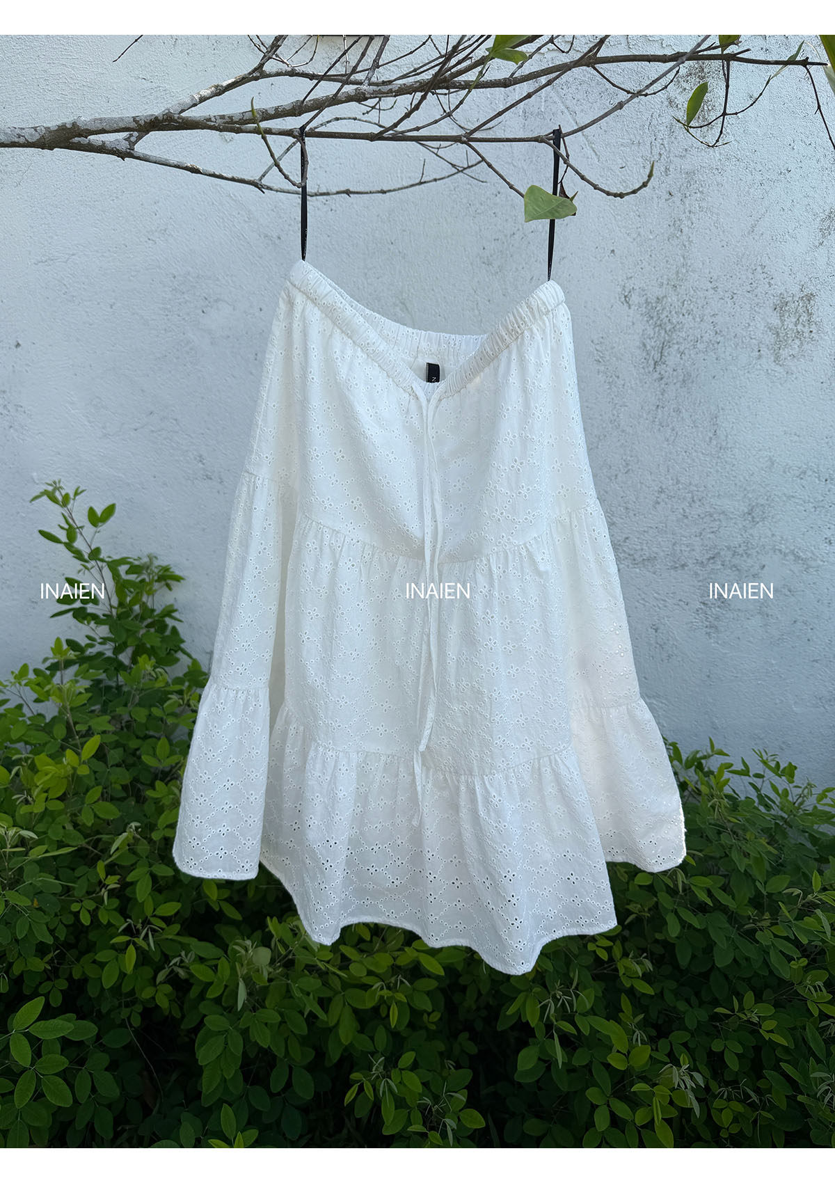 INAIEN26 ранняя весна "беглая принцесса" юбка с утяжкой на талии весна-лето