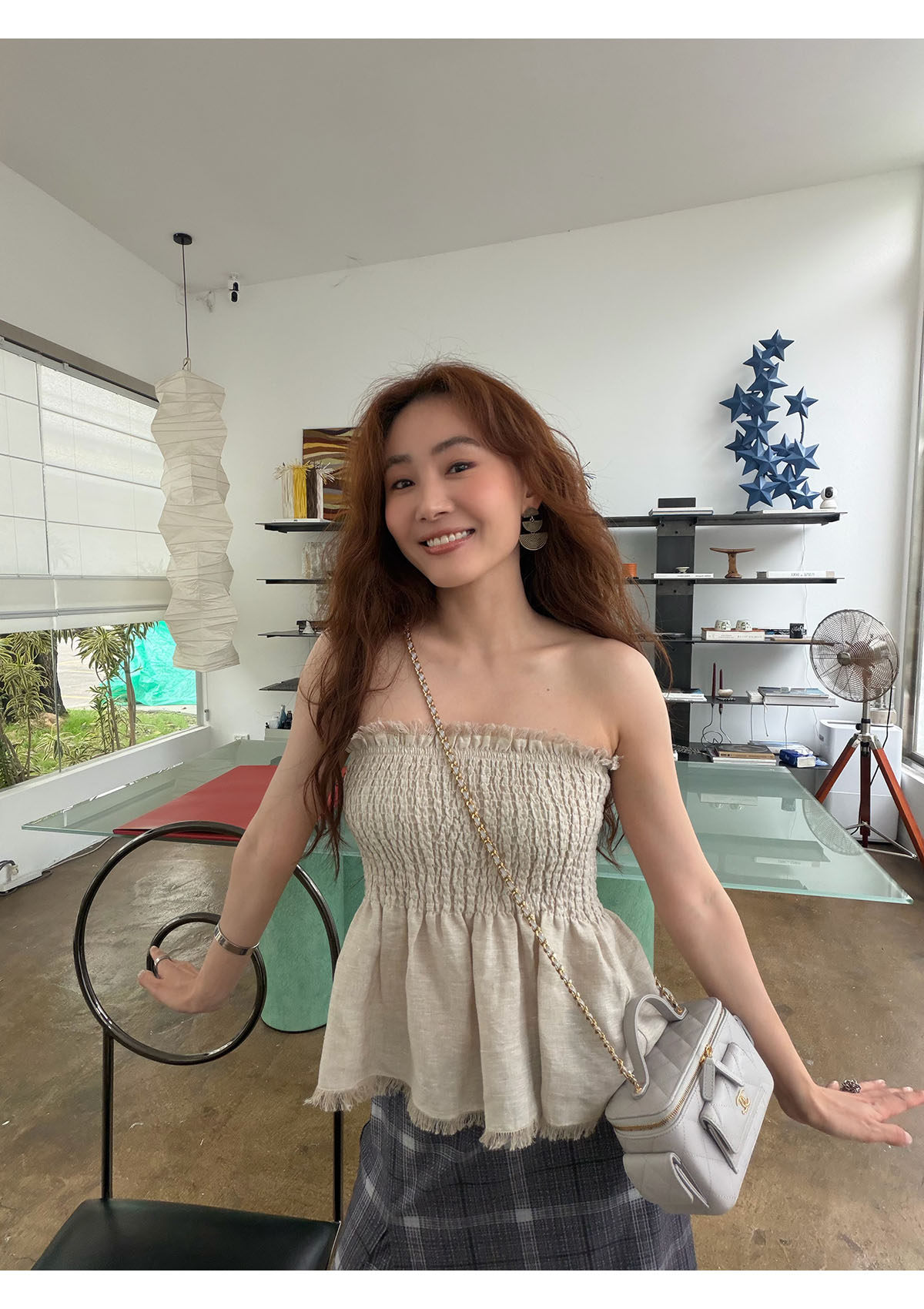 INAIEN笑笑家 "Манхэттен черная вуаль" плотная сетчатая устойчивая к складкам корректирующая деловая элегантная юбка-брюки из сетки