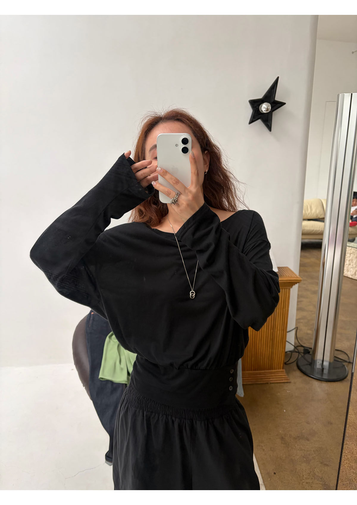 INAIEN笑笑家 "Легкий кислород" весенне-летняя тенсел-шерстяная приталенная солнцезащитная кофта тонкая с длинным рукавом