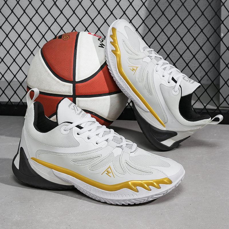 Reeves Third-Generation Basketball Shoes for Children, Mesh Small Size Air-Cushioned Sneakers, Ultra-Light Student Sports Shoes with Friction Sound