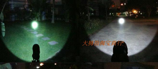 CREE LED chói đèn pin tầm xa Du lịch ngoài trời đêm đi xe đạp Đèn pha ánh sáng trắng den pin sieu sang chieu xa 1000m