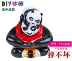 Kung Fu Panda rơi búp bê thạch cao không thể phá vỡ được sơn màu silicone trắng phôi phôi búp bê đồ chơi trẻ em graffiti - Handmade / Creative DIY