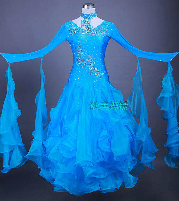 Waltz dance dress dress dress dress dress for Morden Performance Morden Dance Dress National Mark Dance Ballroom Dancing Skirt-Taobao