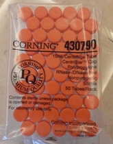 Corning 50ml Centrifuge Tube Corning430828 with Foam Holder Tip Bottom 25 Pack Sterile