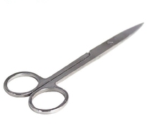 Laboratory straight elbow stainless steel scissors 1012 5 141618cm GB 420