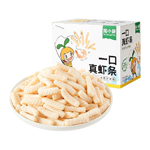 拍2件！窝小芽非油炸高钙虾条100g*2盒