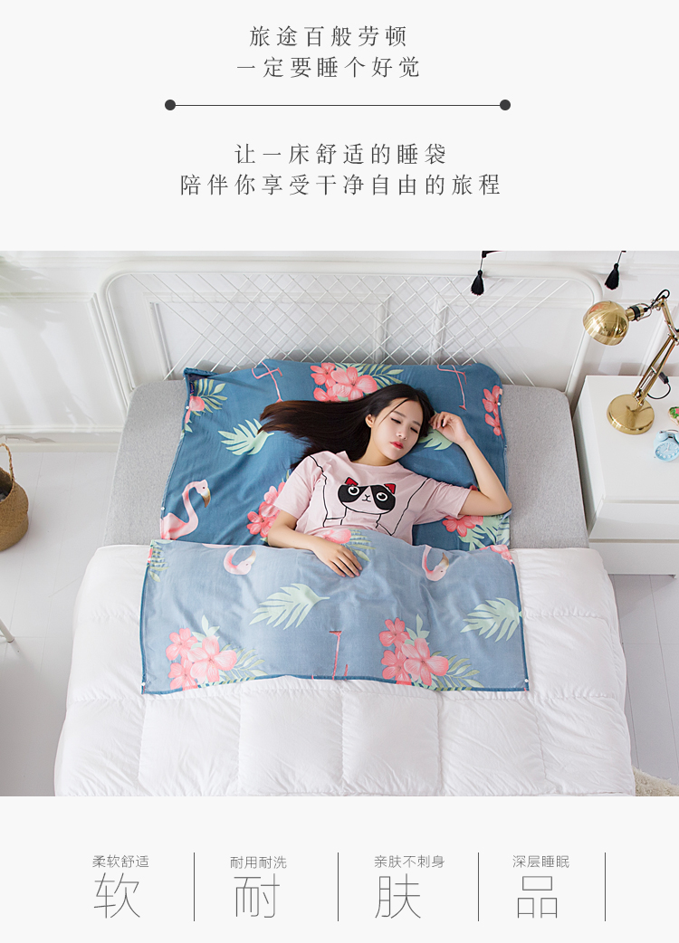 Đi du lịch khắp các túi chăn ngủ bẩn khách sạn du lịch nữ nhẹ xách tay trong nhà lớn di động tăng gấp đôi đơn - Túi ngủ túi ngủ văn phòng mùa đông