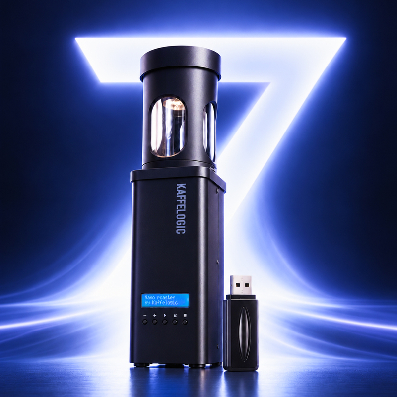 Kaffelogic Nano7 Coffee Roaster Bluetooth Module Hibean Direct Connection to Mobile Phone Curve Management