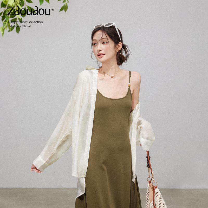 Zhang Doudou Light Yellow Thin Shirt for Women, New Summer Style Versatile Cardigan, Sun Protection Outerwear, Long-Sleeve Jacket Top Zhang Doudou Light Yellow Thin Shirt for Women, New Summer Style Versatile Cardigan, Sun Protection Outerwear, Long-Sleeve Jacket Top