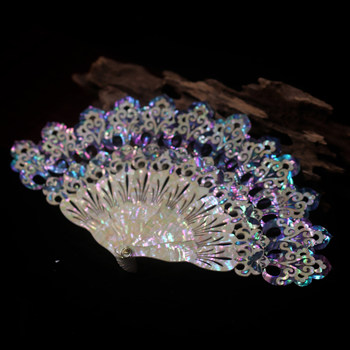 Intangible heritage mother-of-pearl folding fan imitation antique handmade material package