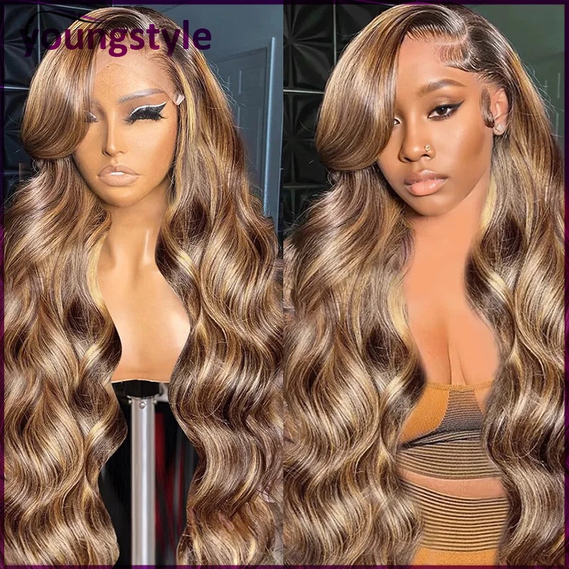 P4/27 body wave 13*4 lace front wig Brazilian human hair wig