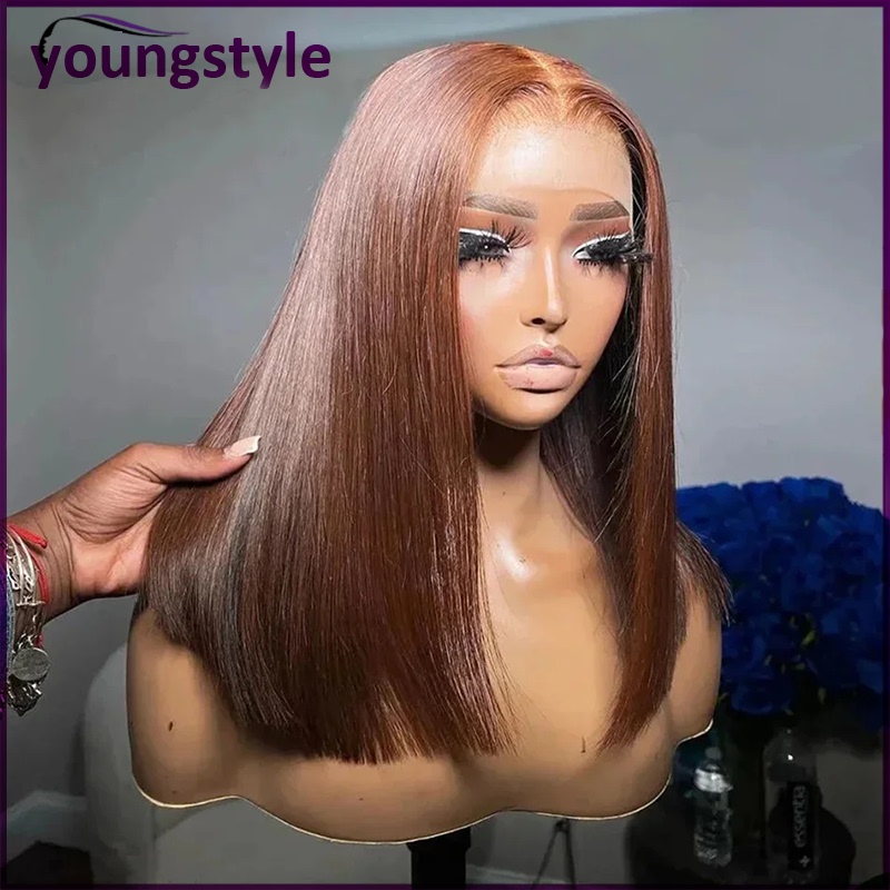 4# Vietnamese Human Hair Wig Straight 13*4 frontal Bob Wigs
