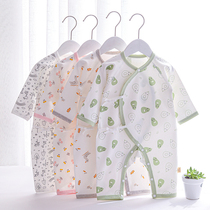 Baby jumpsuit summer thin newborn baby monk clothing newborn cotton ha clothes air conditioning long sleeve summer