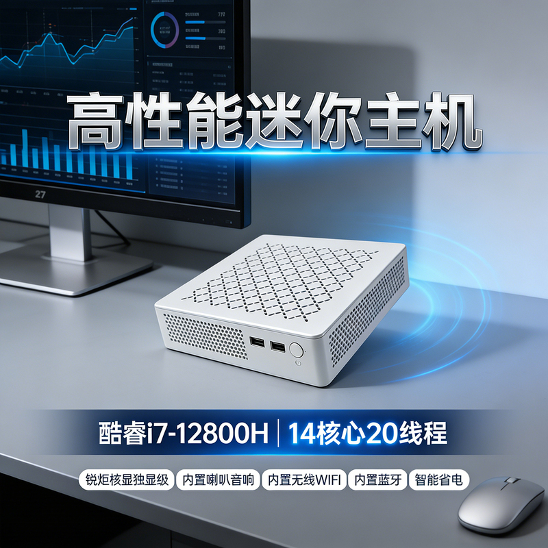 Mini Host Computer Core 12Th Generation I7-12800H Business Office I7-12650H High-Performance Home Pc Desktop