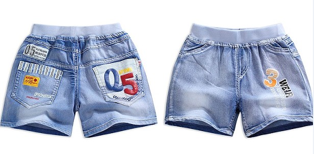 Trai quần short denim 2018 trẻ em mới của quần áo cô gái mùa hè bé năm quần quần trẻ em phần mỏng 3-12 tuổi