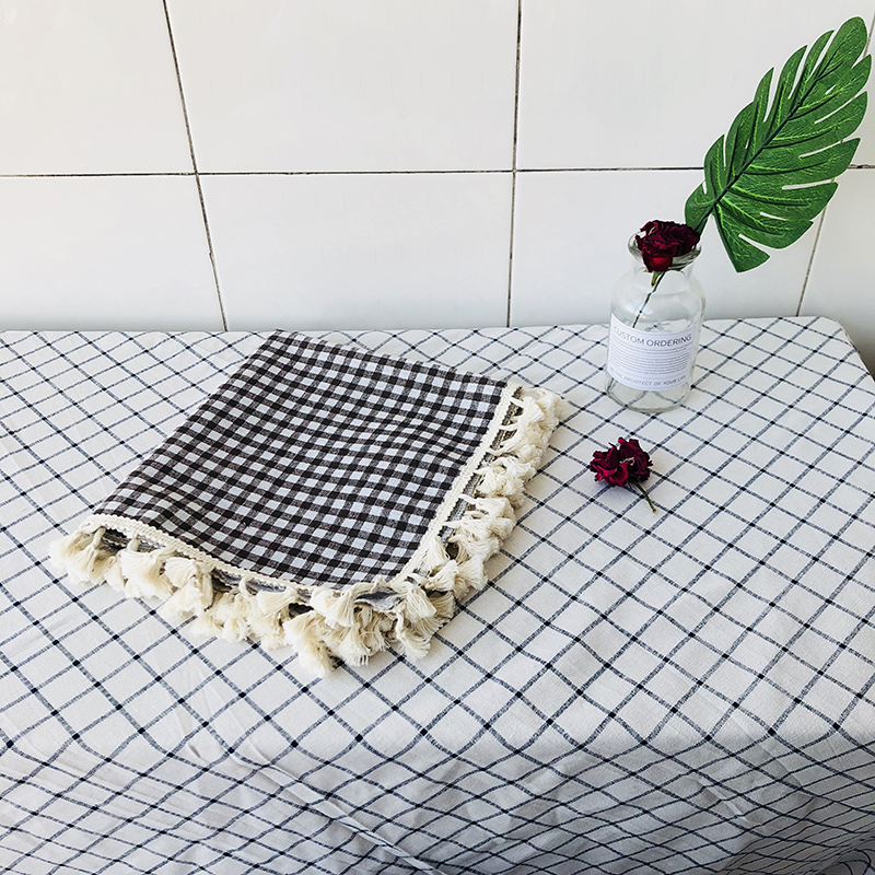 Khăn trải giường bằng vải lanh bàn phủ bụi máy in máy tính chống bụi vải bàn vải khăn trải bàn cà phê vải đa năng mẫu khăn trải bàn đẹp