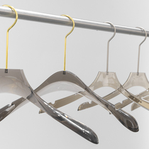 Plastic acrylic gray non-slip seamless clothing stand high-end window pants clip crystal transparent pants rack