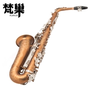 Nhạc cụ phương Tây đồng thau ban nhạc nâu mờ nút mạ niken khắc saxophone alto E-dành cho người lớn chơi