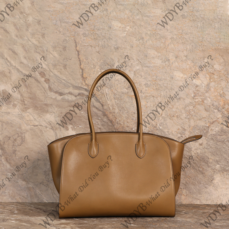 What Do You Believe? |   Tr-Marlo14 Imported Saddle Leather + Inner Sheepskin Row Single Shoulder Underarm Tote Bag