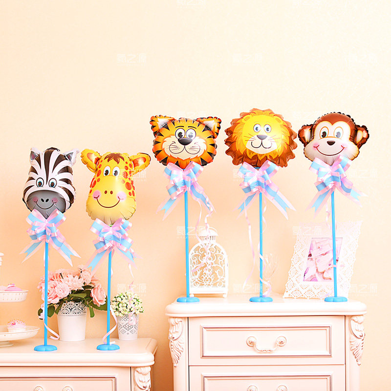 Children's baby birthday Bathyage card ventilation ball table floating table decoration arrangement Supplies column Balloon Decoration