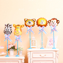 Childrens birthday 100-day cartoon balloon table floating table decoration supplies column balloon decoration