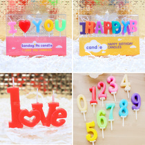 Small candle wedding birthday proposal LOVE confession props romantic creative LOVE candle wedding supplies