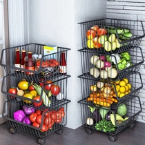 Mulbaian Shin Mei Maple Pleasing German Craftsmanship Domestic Multilayer Fruit And Vegetable Shelve Kitchen Containing basket Bowl Tray