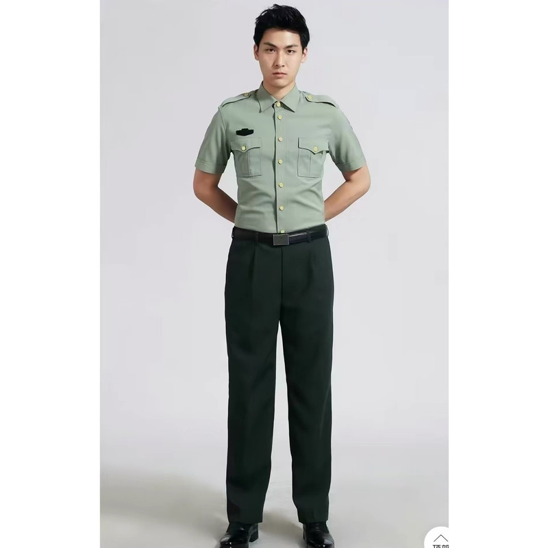 Free Shipping Summer Short-Sleeved Pine Green Shirt Outdoor Breathable Loose Short-Sleeved Long-Sleeved Shirt Gold Button Shirt Olive Green Free Shipping Summer Short-Sleeved Pine Green Shirt Outdoor Breathable Loose Short-Sleeved Long-Sleeved Shirt Gold Button Shirt Olive Green