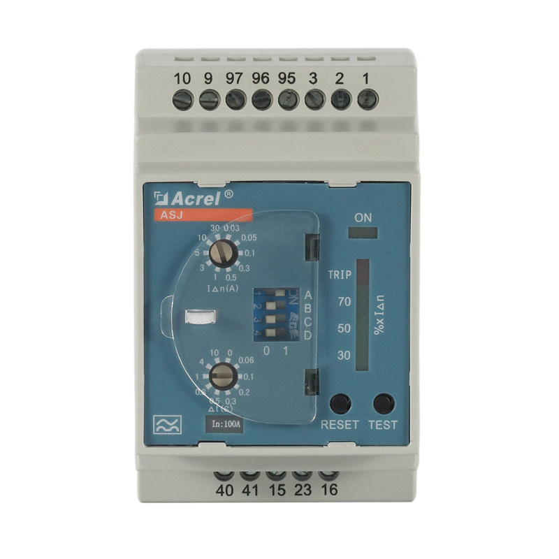 Ancori ASJ10L-LD1A rail-type liquid crystal intelligent residual current more limited alarm relay output