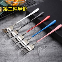 304 stainless steel fork ins Nordic household long handle eating noodles western fork pasta salad steak knife and fork fruit fork