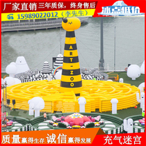 Super large inflatable labyrinth castle inflatable rock climbing high sliding ladders Outdoor Children Paradise Toys Trampoline Trampoline