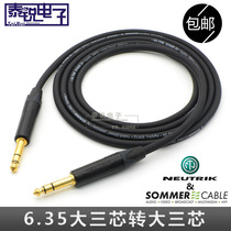 German SOMMER Stage 22 big three-core turn 6 5 TRS audio for recording signal connecting line stereo