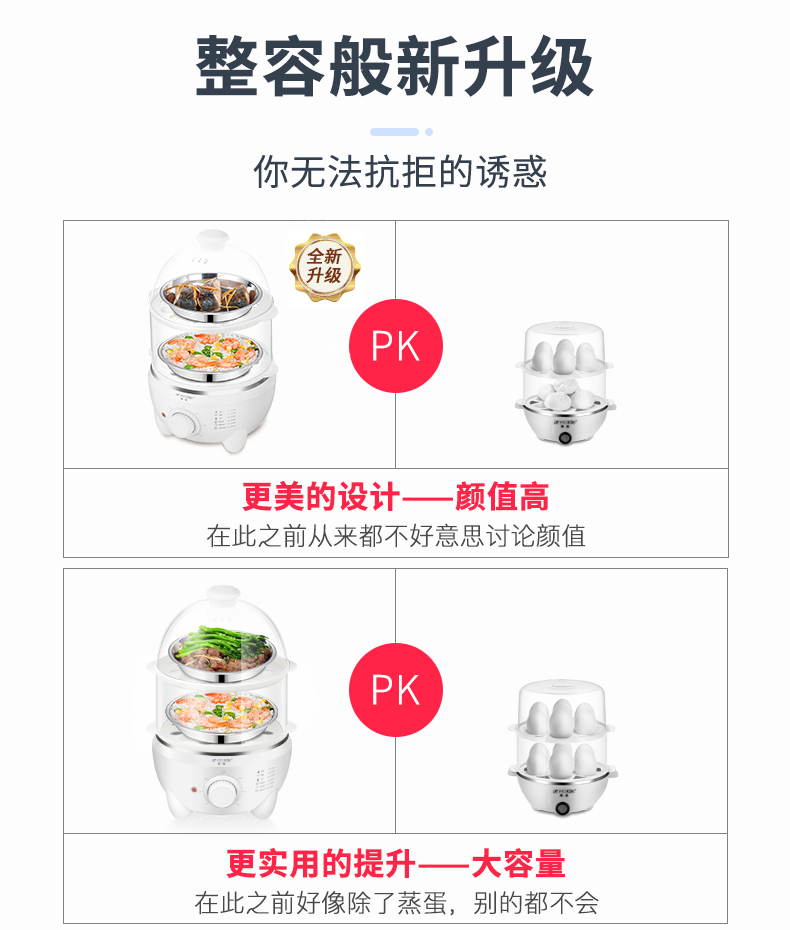 Ý tưởng từ khóa Bán cầu trứng công suất lớn tự động tắt nguồn thời gian đa năng hấp trứng hấp bữa sáng lớn trứng tạo tác - Nồi trứng nồi lẩu mini tốt