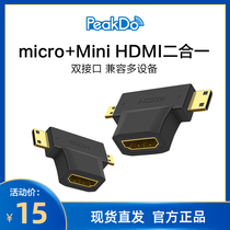 PeakDo HDMI AF to HDMI CM DM Two-in-one adapter Mobile phone tablet two-way adapter