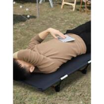 Portable folding bed outdoor camping bed aluminum alloy single escort lunch break bed beach camping simple camp bed