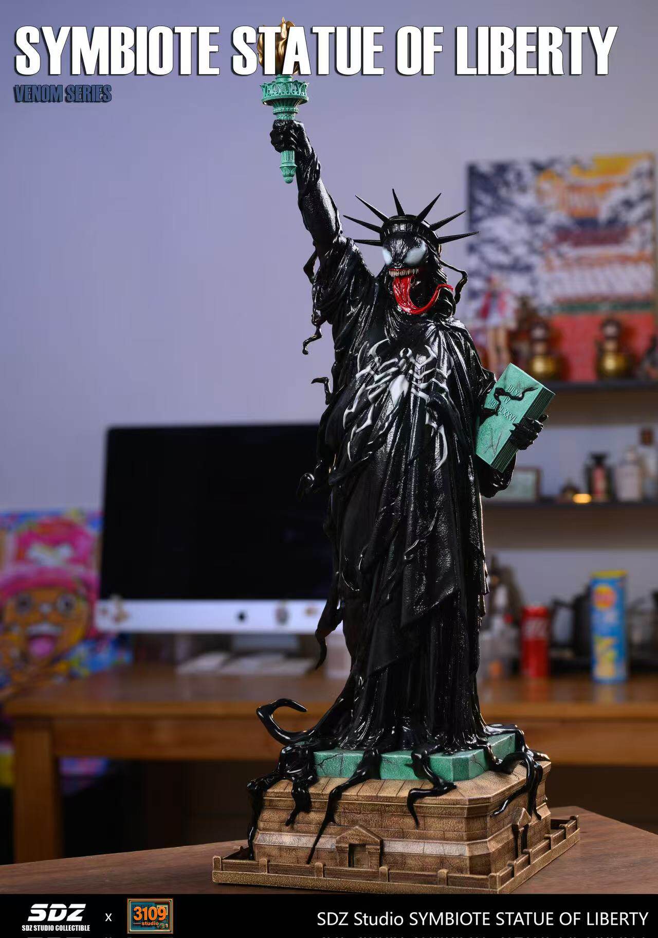 SDZ Marvel Venom 1/4 Statue of Liberty Resin Statue Custom