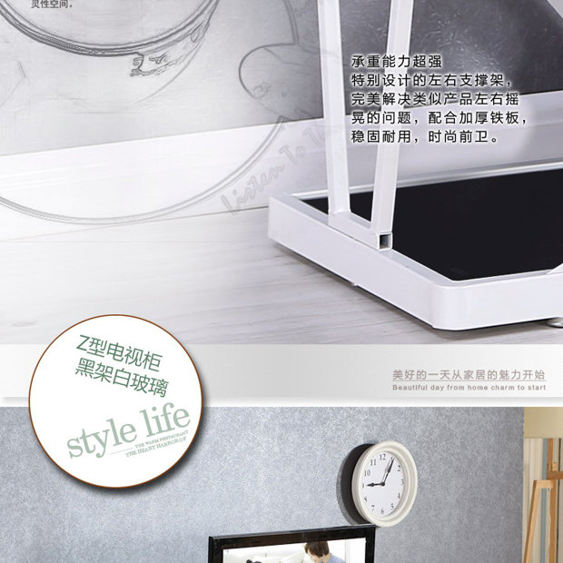 nhỏ gọn thời trang hiện đại Continental sắt sơn đen tủ TV kính cường lực đặc biệt cung cấp miễn phí vận chuyển phòng khách sáng tạo - Buồng tủ nhựa quần áo gia đình