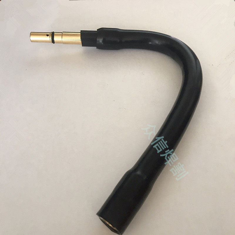 Gas-guaranteed welding gun head Universal Tube 350 500A two-welding gun adjustable elbow straight tube barrel connecting rod