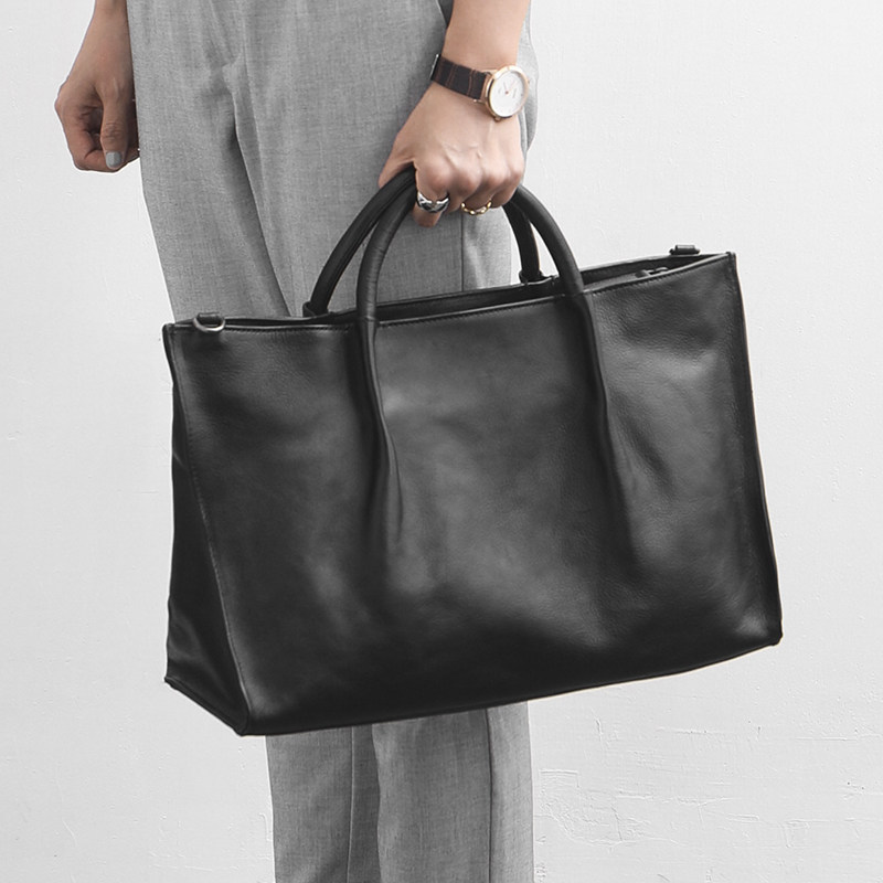 Handmade Buffalskin Men Handbag Handbag Handbag Handbag Handbag Handbag Business Woman Bag Leisure Soft Leather Single Shoulder Slipper Brochure
