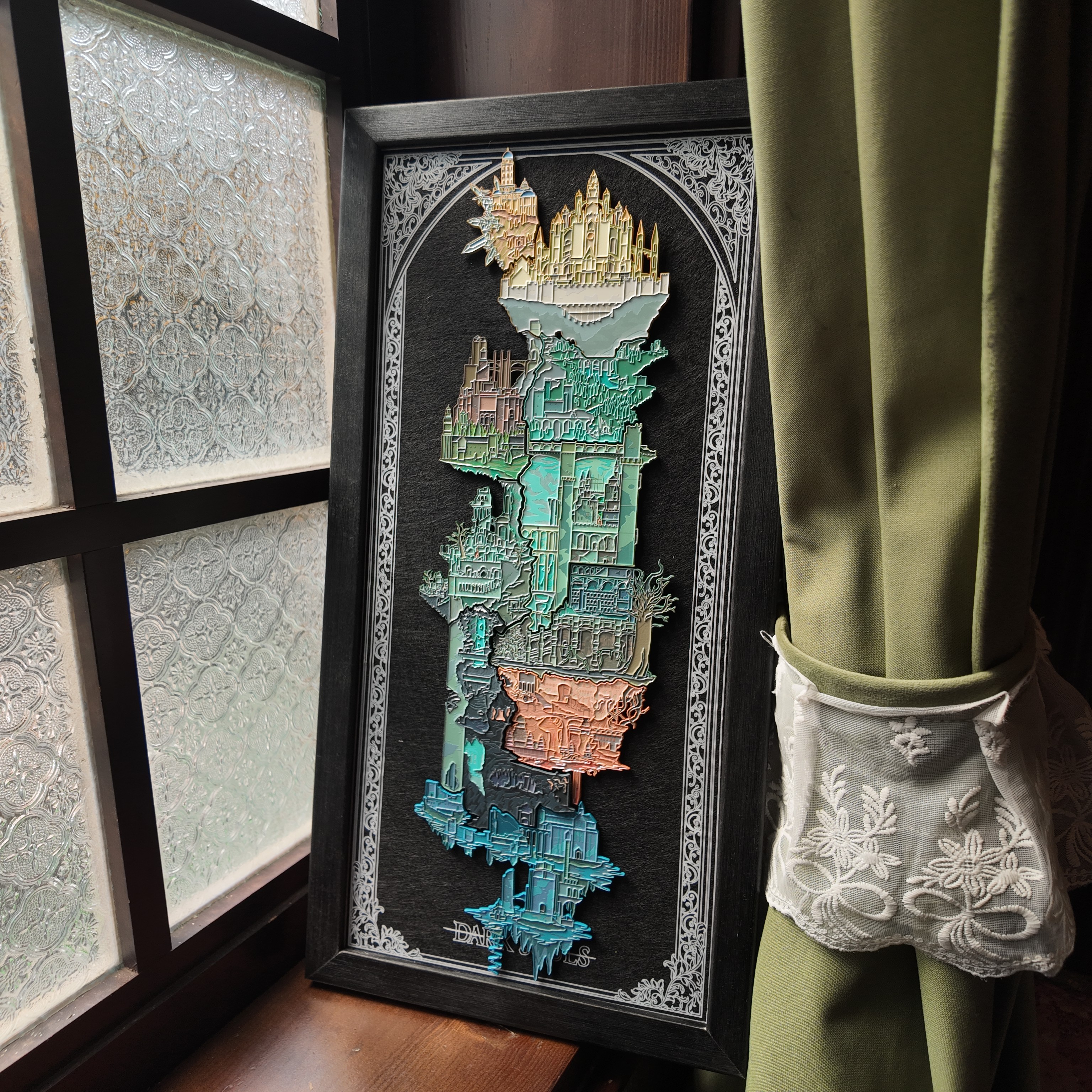 【 goods in stock 】 soul swim The soul of darkness Map Metal badge refrigerator magnet Jigsaw puzzle suit Ornaments
